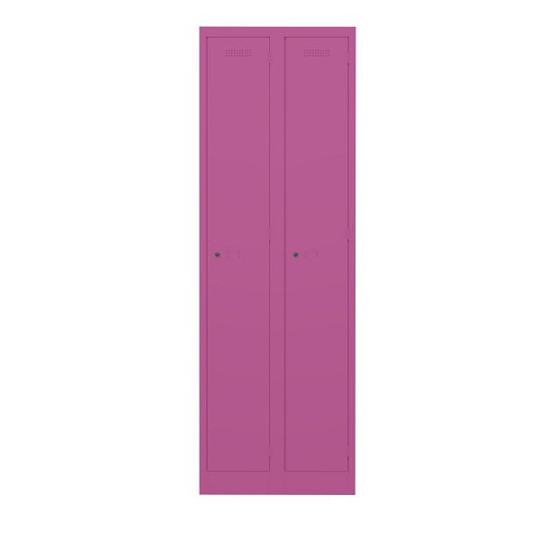 Bisley Garderobenschrank Primary Locker, 2 Abteile, 681 fuchsia, PL3050D1681