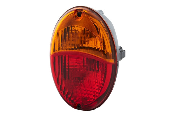 HELLA Heckleuchte, Agroluna, Glühlampe, 12V /Einbau/geschraubt, ECE/ADR/GGVS, Lichtscheibenfarbe: rot/gelb, rechts, 2SD 343 130-167