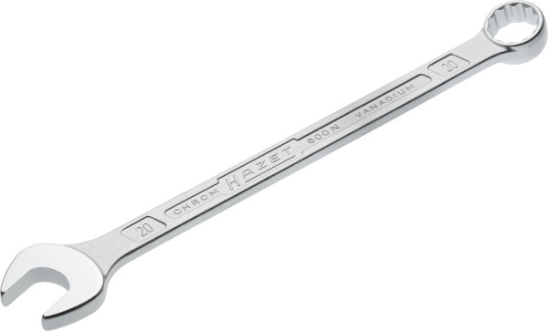 Hazet Ring-Maulschlüssel, Außen-Doppel-Sechskant-Tractionsprofil, 20 mm, 600N-20