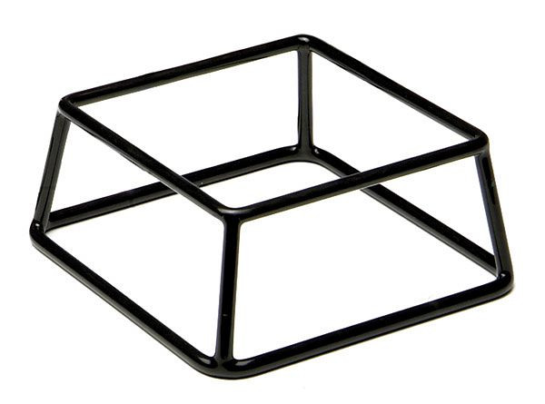 APS Buffetständer -MULTI-, 18 x 18 cm, Höhe: 8 cm, Metall, schwarz ummantelt, mit Antirutschgummierung, 33250