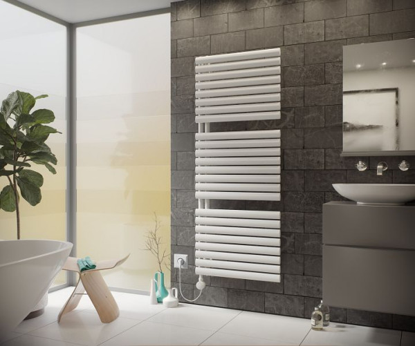 Ximax Elektrischer Handtuchwärmer Fortuna-Open 1802 mm x 600 mm 900 Watt Typ 5 Weiß RAL 9003, 10783