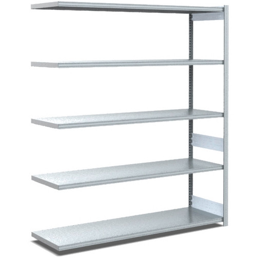 BITO Fachbodenregal Typ: EL Anbaufeld 40mm-Boden Set /100kg 1999x1296x524 5FB verzinkt, C1236-0011
