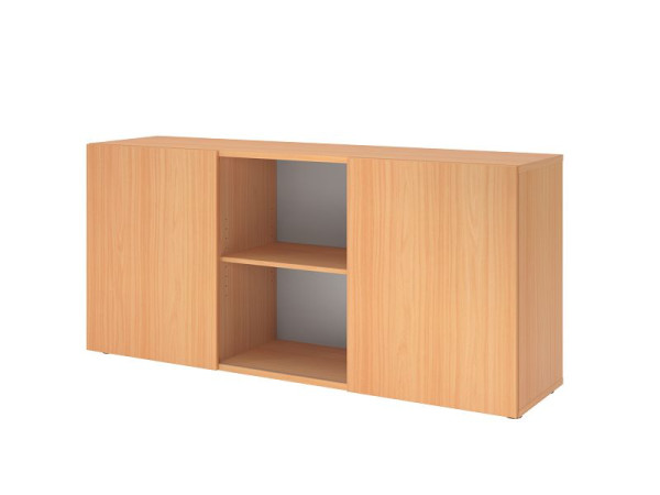 Hammerbacher Sideboard mit Schiebetüren 1780, 2 OH, Korpus: Buche / Front: Buche, 160 x 42 x 74,8 cm (BxTxH), V1780/6/6