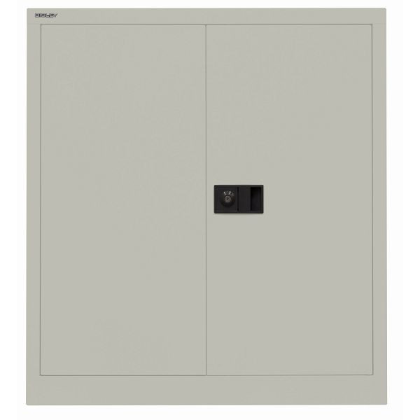 Bisley Flügeltürenschrank UNIVERSAL, 1 Fachboden für 2 Ordnerhöhen, Breite 914 mm, 673 gänsegrau, E402A01673