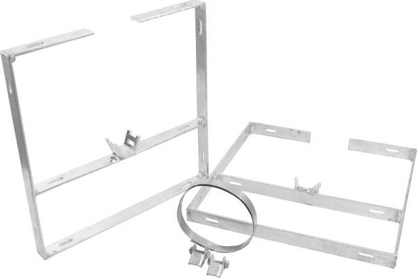 Moedel Bandschellenset WÜRFEL inkl. Befestigungsmaterial für Schildbreite 400 mm, Stahl, 60606