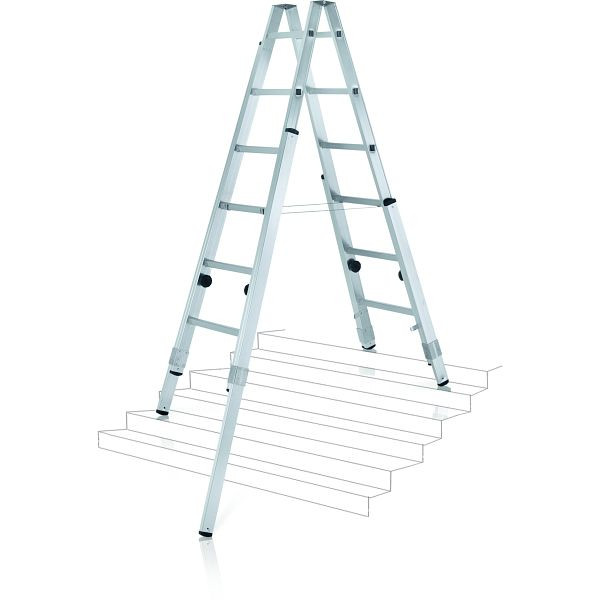 ZARGES Varioflex B - LM-Stehleiter 2 x 8 Sprossen, 41938