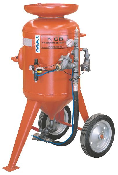 ELMAG Sandstrahlgerät Modell CB 115-F-C4, mit Schlauch 25x40mm / 10m, M06 & Start-Stop-Fernbedienung (Remote-Control), 22324