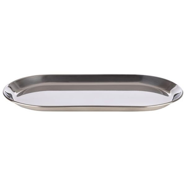 APS Serviertablett -KAFFEEHAUS-, 30 x 15,5 cm, Höhe: 1,5 cm, Edelstahl, hochglanzpoliert, 30149