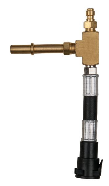 KS Tools Adapterschlauch für Standard Schrader Ventil 7/16"x20 UNF Innengewinde und 1/4" Schlauchanschluss, 150.2367