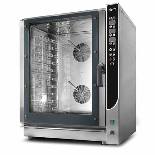 Gierre Elektro-Kombidämpfer 10x GN 1/1 - 60x40 cm, Direkteinspritzung und automatischem Reinigungssystem, AIB0072