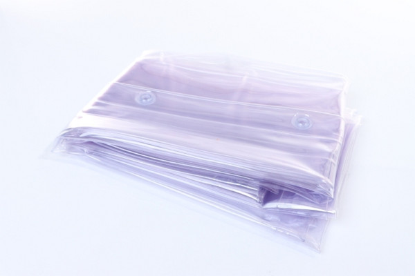 ELMAG Schutzvorhang S0, glasklar, Breite: 1300 x Höhe: 2200x0,4 mm, Schutz-vorhang gegen Staub, Zugluft, Nässeund Schleifspritzer, 56262