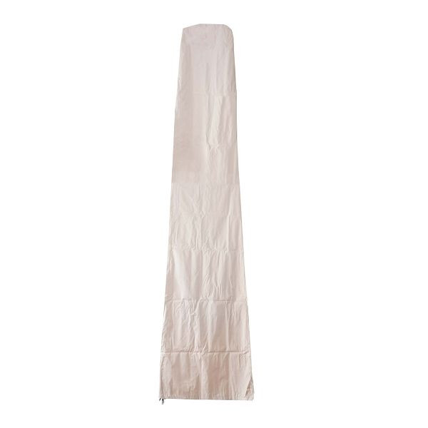 Mendler Schutzhülle 370cm für 5x5m XXL-Marktschirm HWC-D20, Abdeckhülle Cover mit Reißverschluss, creme, 68384