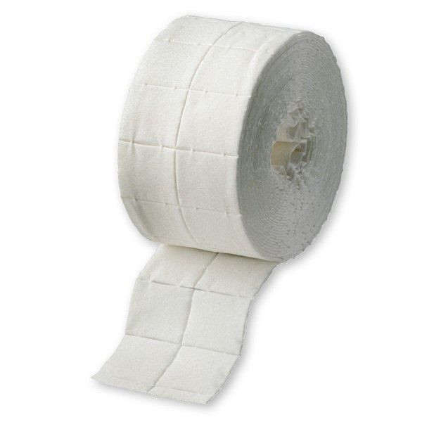 WERO Zellstofftupfer aus 12 Lagen Zellstoff, 4 x 5 cm, VE: 2 Rollen mit 500 Stück, 75003