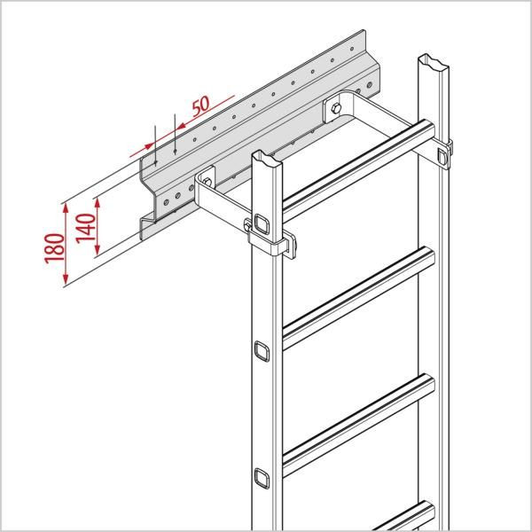 HYMER Fassadenplatte für Wandhaken, Aluminium, 0055096, 4019502357822