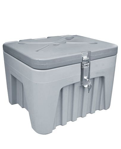DENIOS Universalbox aus Kunststoff (PE), grau, abschließbar, 29 Liter, 247510