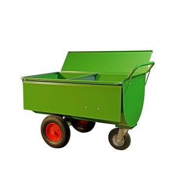 Growi Futterwagen 400 LL mit Trennwand und Deckel, 10125450