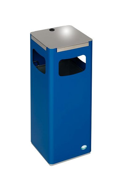 VAR Wertstoffsammelgerät WSG 25R, Gerätefarbe: blau, Aufsatz: Edelstahl, 2173