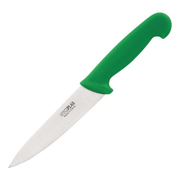 Hygiplas Kochmesser 16cm grün, Edelstahlklinge, Nylon-Griff, C864