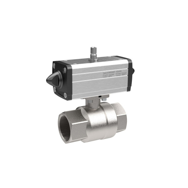 Riegler Messing-KH, pneumatischer Stellantrieb nach NAMUR, doppeltwirkend, Rp 1 1/4, 158800