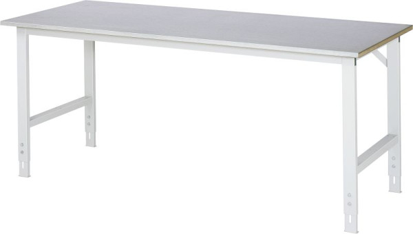 RAU Arbeitstisch Serie Tom (Grundtisch), B2000 x T800 x H760-1080 mm, 06-625ES80-20.12