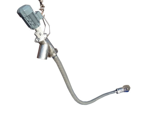 AGRIS Schneckenförderer INOX 1000 kg, 7m PVC-Lebensmittel-Schlauch, weiß, SFINOX7508
