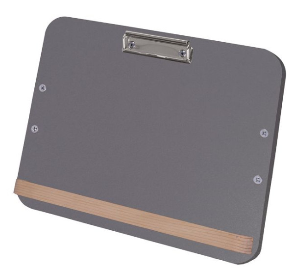 VARIOfit Schreibtafel für Format DIN A4, grau, Format quer, zsw-000.003/G