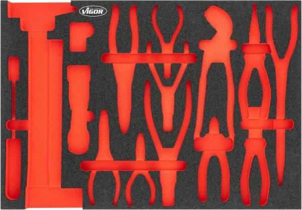 VIGOR Weichschaum-Einlage, leer, V5636N-L, 4047728078030