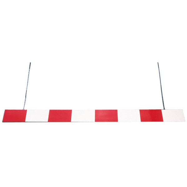 Stein HGS Höhenbegrenzer, einteilig 150mm aus Aluminium, Folie Typ 1, Länge: 4m, doppelseitige Beklebung, rot/weiß, 24078-01