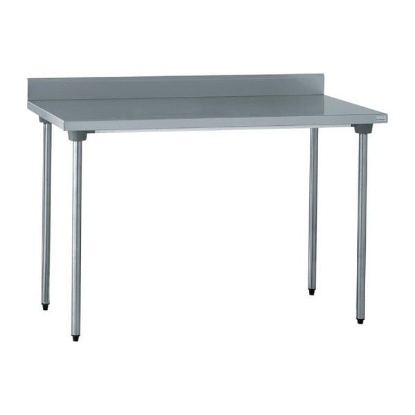Tournus Edelstahltisch 1600 mm mit Aufkantung, mit Profilrahmen verstärkt, CX553