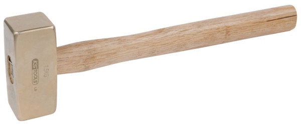 KS Tools BRONZEplus Fäustel 1500 g, mit Hickorystiel, 963.2052