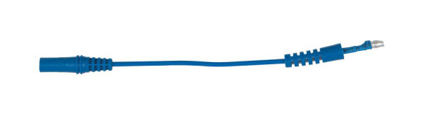 KS Tools 4,0 mm Eingangsbuchse auf 4,0 mm Prüfadapterstecker rund (blau), 150.0977