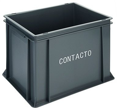 Contacto Stapel-Transportkasten, hoch 40 x 30 x 31 cm, grau, 2511/400