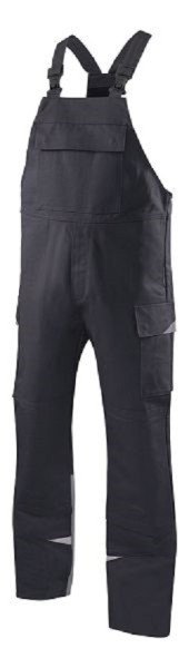 ROFA Latzhose 2162, Größe 48, Farbe 537-dunkelanthrazit-grau, Gewebe 95, Doppel-Pilot, 952162-537-48