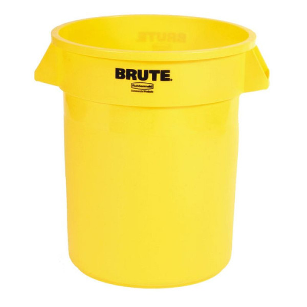 Stein HGS Abfallcontainer -BRUTE- Rubbermaid 75,7 Liter, gelb, ohne Deckel, 12577-01