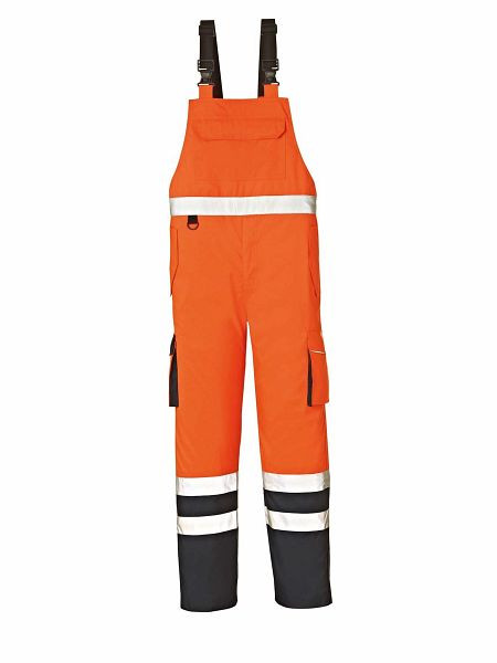 4PROTECT Warn-Wetterschutz-Latzhose CHICAGO, leuchtorange/navy, Größe: 3XL, 3481-3XL