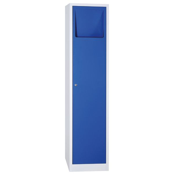 Lüllmann Wäschesammelschrank, 1800 x 415 x 500 mm, lichtgrau/enzianblau, 526511