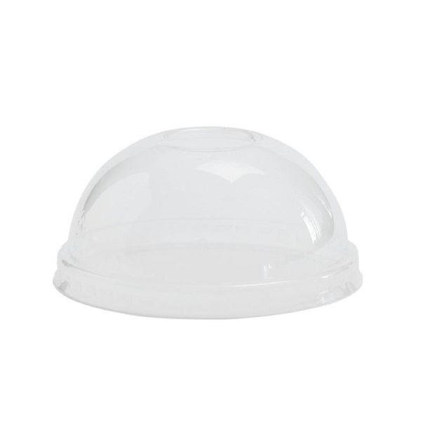 Vegware kompostierbare gewölbte Deckel für Suppen- und Universalbecher 23cl, VE: 1000 Stück, GH167