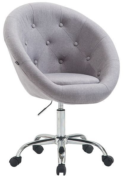 CLP Arbeitshocker London V2 Stoff, grau, 319380, 4251756465247