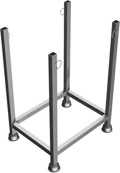 Schake Stapelpalette 0,68m x 0,52m x 1,00m, verzinkt, 50142
