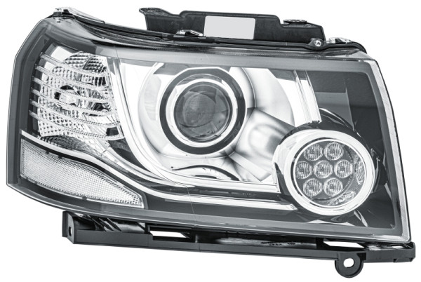 HELLA LED/Halogen-Hauptscheinwerfer, für u.a. Land Rover Freelander 2 (L359), CCC/ECE, für Rechtsverkehr, rechts, 1EJ 354 813-041