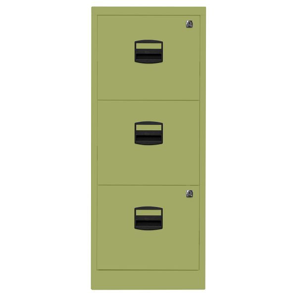 Bisley Home Hängeregistraturschrank PFA, 3 HR-Schubladen, 604 grün, PFA3F604