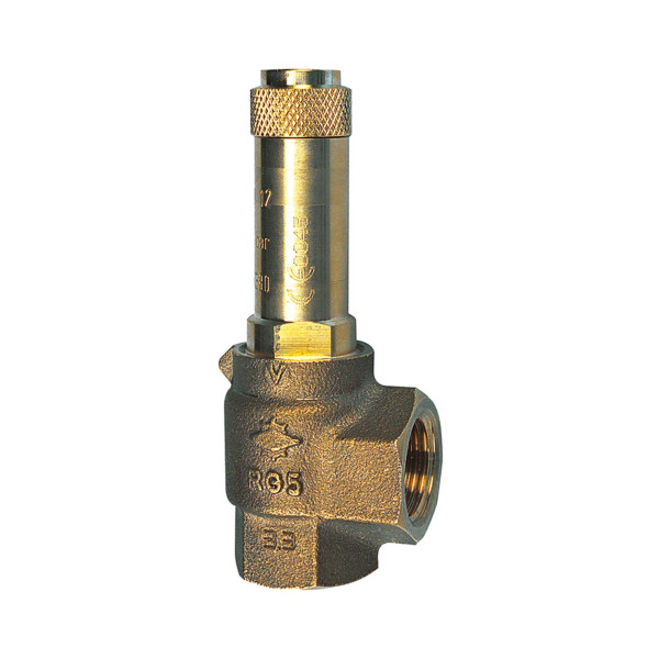 Riegler Eck-Sicherheitsventil, Sattdampf, G 1/2, Ansprechdruck 20 bar, 146408