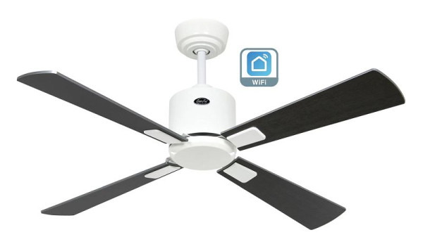 CasaFan Deckenventilator Eco Neo III 103 Lack weiß-Wenge/Lack silber WiFi, 943141W