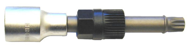 SW-Stahl Spezial Steckschlüssel für Freilaufriemenscheibe, T-Profil, T50, Kunststoffhalter, 05260SB