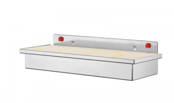 Kappes RasterPlan/ABAX Werkzeugaufnahmebox mit Holzplatte, zum Selbstbohren alufarben, 3344.00.5601