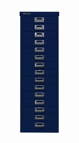Bisley MultiDrawer, 39er Serie, DIN A4, 15 Schubladen, oxfordblau, L3915639