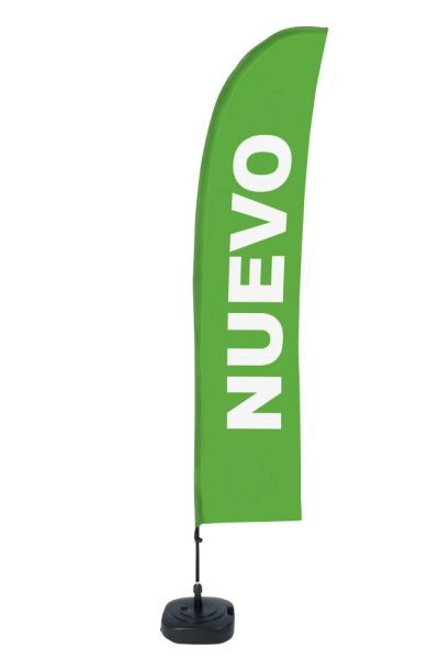 Showdown Displays Beach Flag Budget Wind Komplettset Neu Grün Spanisch, BFBL-WT21-17-I154