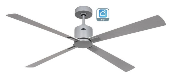 CasaFan Deckenventilator Eco Concept 152 Lack lichtgrau-Massivholz Lack weiß/lichtgrau WiFi, 921560W