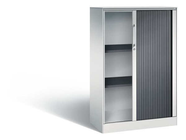 C+P Rollladenschrank Asisto, H1310xB800xT435mm, Farbe: Lichtgrau / Schwarzgrau, Bügelgriff, 3 OH, 143033-000 S10079