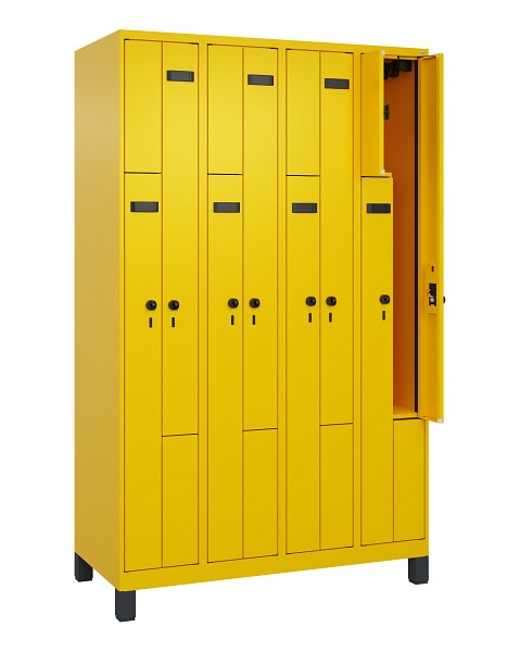 C+P Z-Spind Evolo PLUS, Füße, 8 Fächer, 1950x1200x500mm, 1023/1023, Drehriegel, 049013-408 S10018